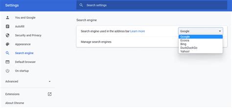 how to make google your default search engine on chrome