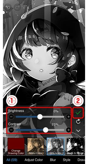 how to make grayscale in ibispaint