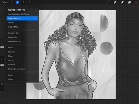 how to make grayscale in procreate