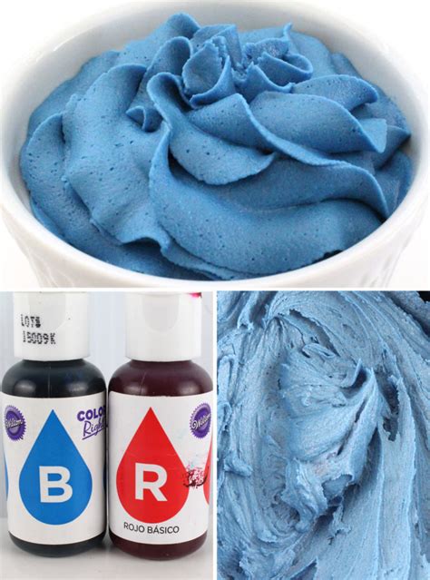how to make grey blue icing