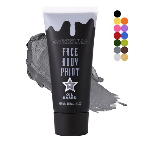 how to make grey face paint white