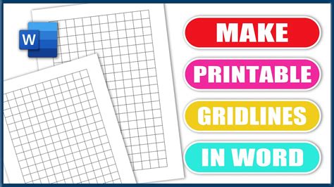 how to make gridlines in word