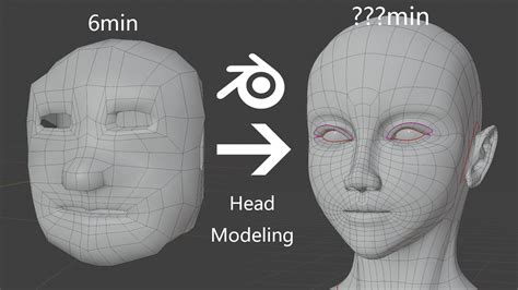 how to make head in blender