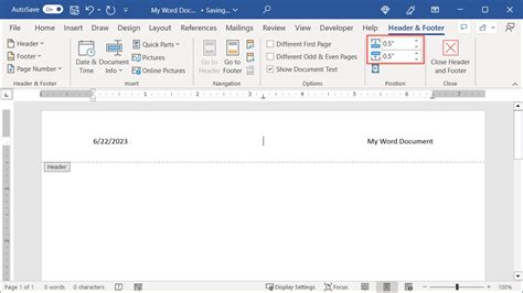 how to make header footer visible in word