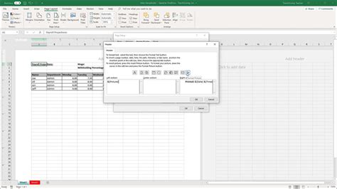 how to make heading in excel