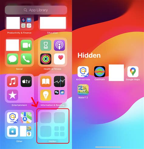 how to make hidden apps visible in iphone