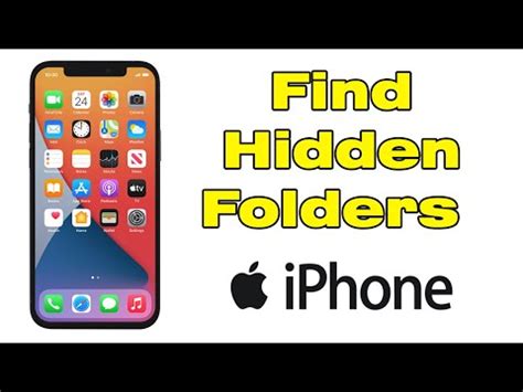 how to make hidden folder in files iphone