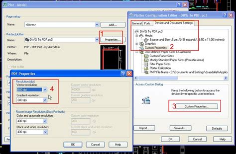 how to make high resolution pdf in autocad