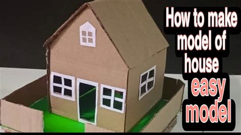 how to make house model for school project using cardboard
