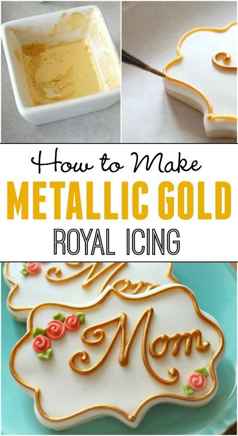 how to make icing gold