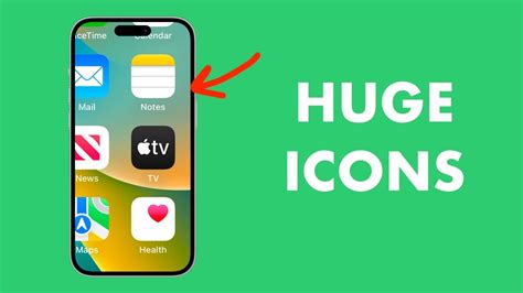 how to make icon on iphone larger