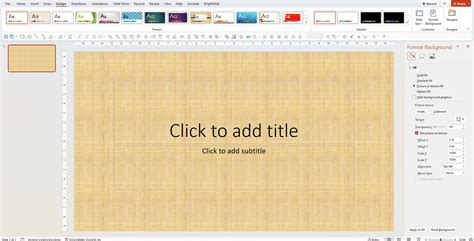 how to make image background in slides