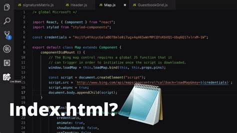 how to make index html file in vs code