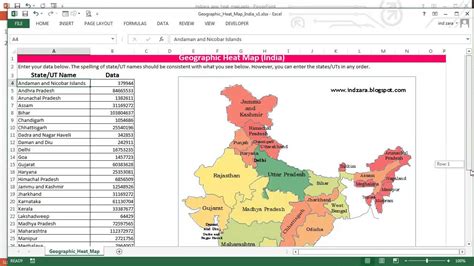 how to make india map in excel