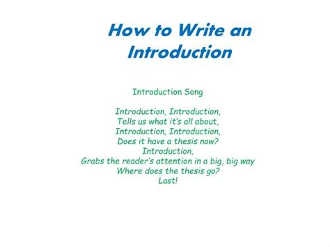 how to make introduction presentation