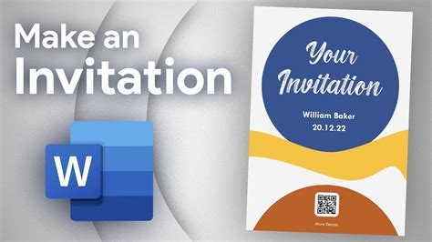 how to make invitation card in microsoft word