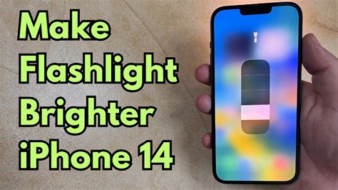 how to make iphone flash light brighter