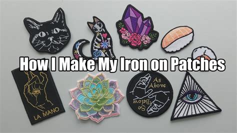 how to make iron on patches for clothes