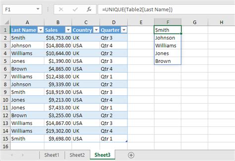 how to make item list in excel