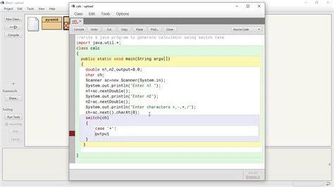 how to make java program in bluej