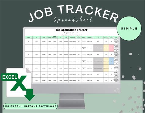 how to make job tracker in excel