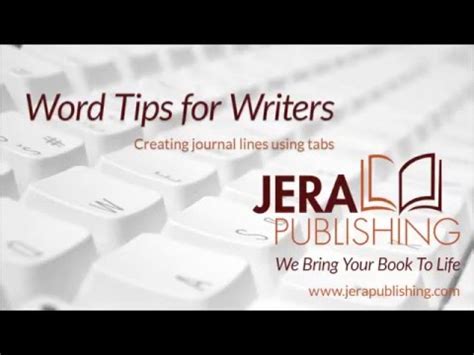 how to make journal lines in word