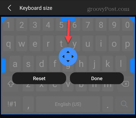 how to make keyboard smaller on android
