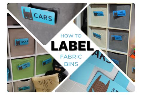 how to make labels for fabric bins