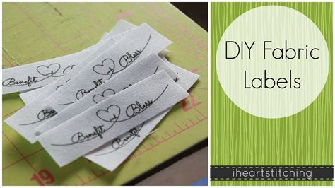 how to make labels stick to fabric