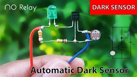 how to make ldr darkness sensor circuit