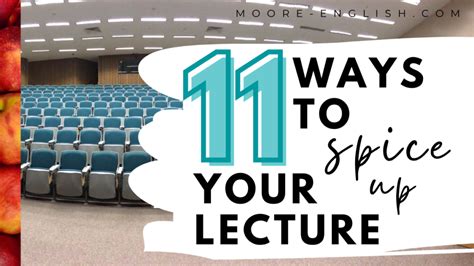 how to make lectures more interesting