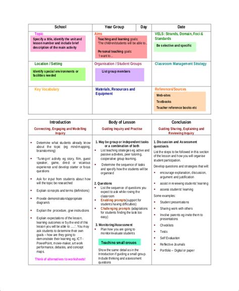 how to make lesson plan example