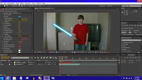 how to make lightsaber effect in after effects