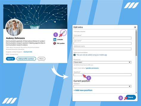 how to make linkedin headline blank