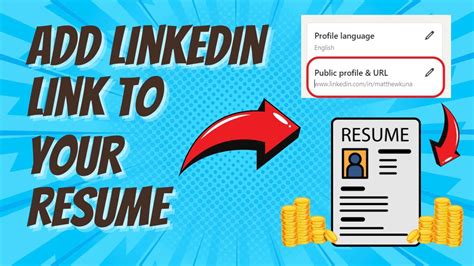 how to make linkedin link clickable in resume