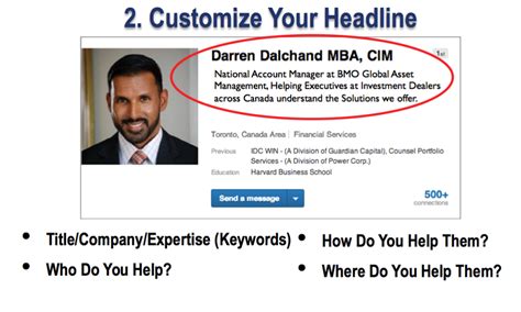 how to make linkedin profile headline