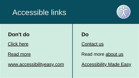how to make links accessible in word