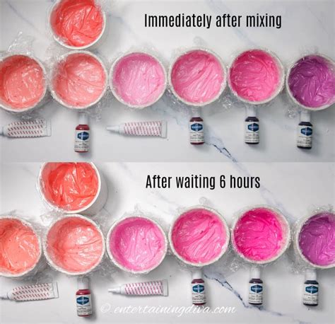 how to make magenta colour icing