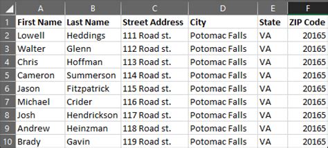 how to make mailing list from excel to word