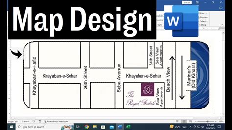 how to make map in word
