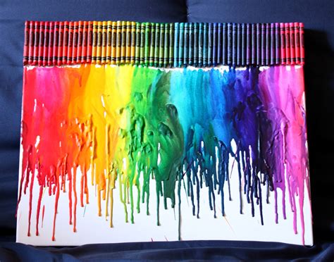 how to make melted crayon art