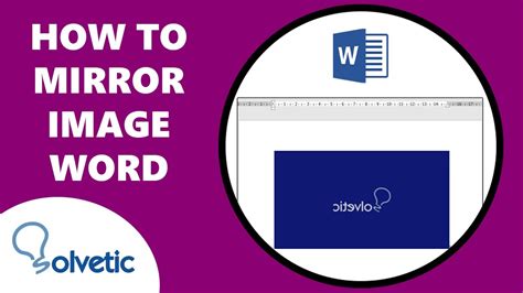 how to make mirror image in word document