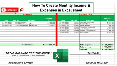 how to make monthly expenses in excel