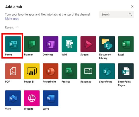 how to make ms forms in ms teams