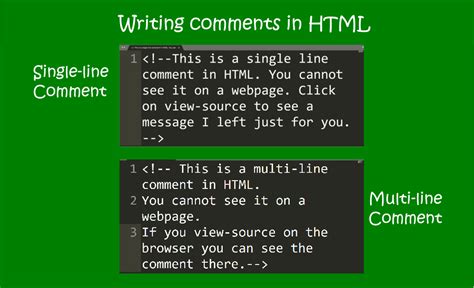 how to make multi line comment in html