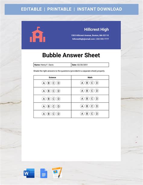 how to make multiple choice bubbles in google docs