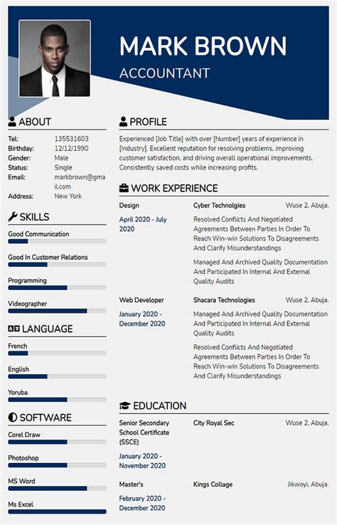how to make my own cv