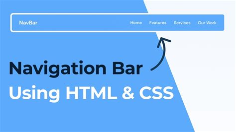 how to make nav bar in html and css