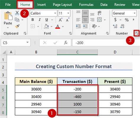 how to make negative numbers red in excel chart