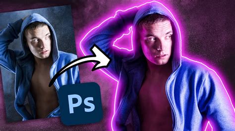 how to make neon outline in photoshop